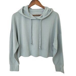 AS Revival Cropped Hoodie Sweatshirt Womens Size S Mint Green Soft Oversized